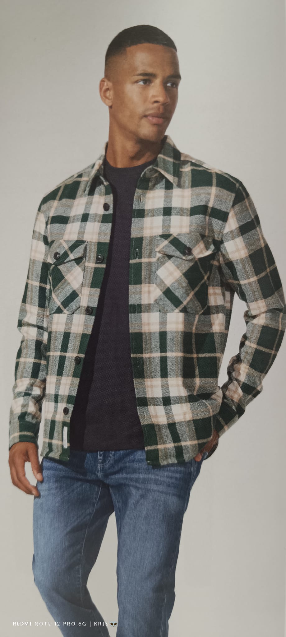 sobrecamisa cuadros only&sons